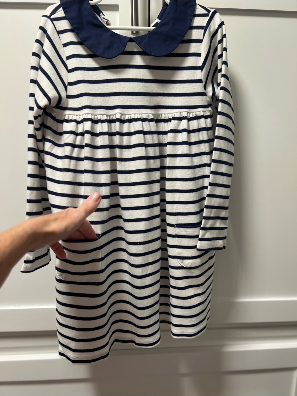 Edgehill Collection navy and white dress